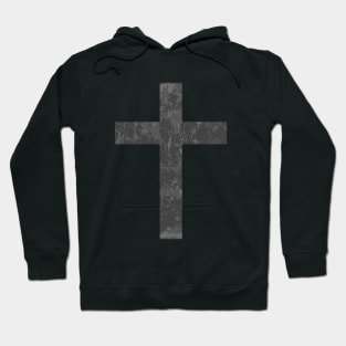 Christian Cross (Grey Lichen) Hoodie